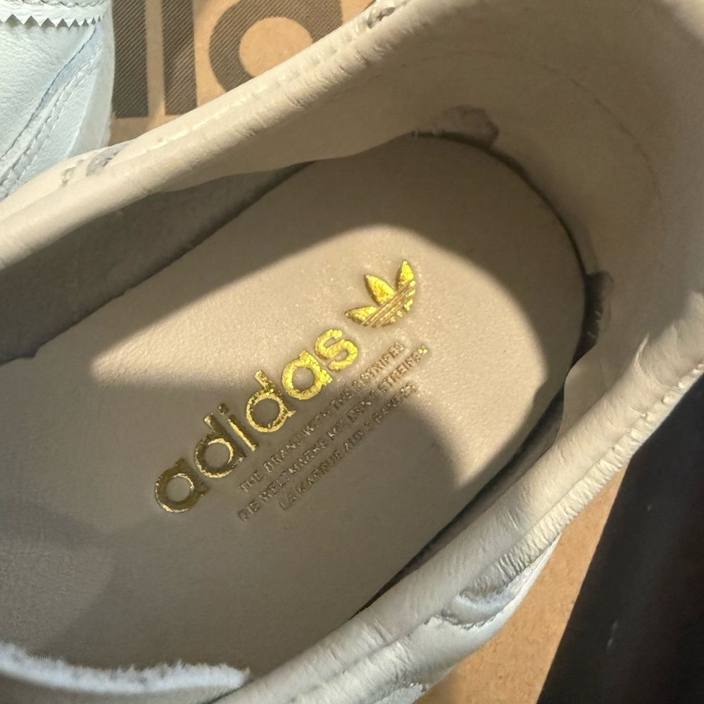Adidas Samba Decon Cream Leather Sneakers LIKE NEW - Picture 10 of 12